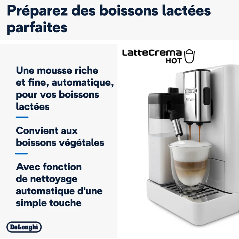 Delonghi Rivelia Latte FEB 4455.W - Blanc