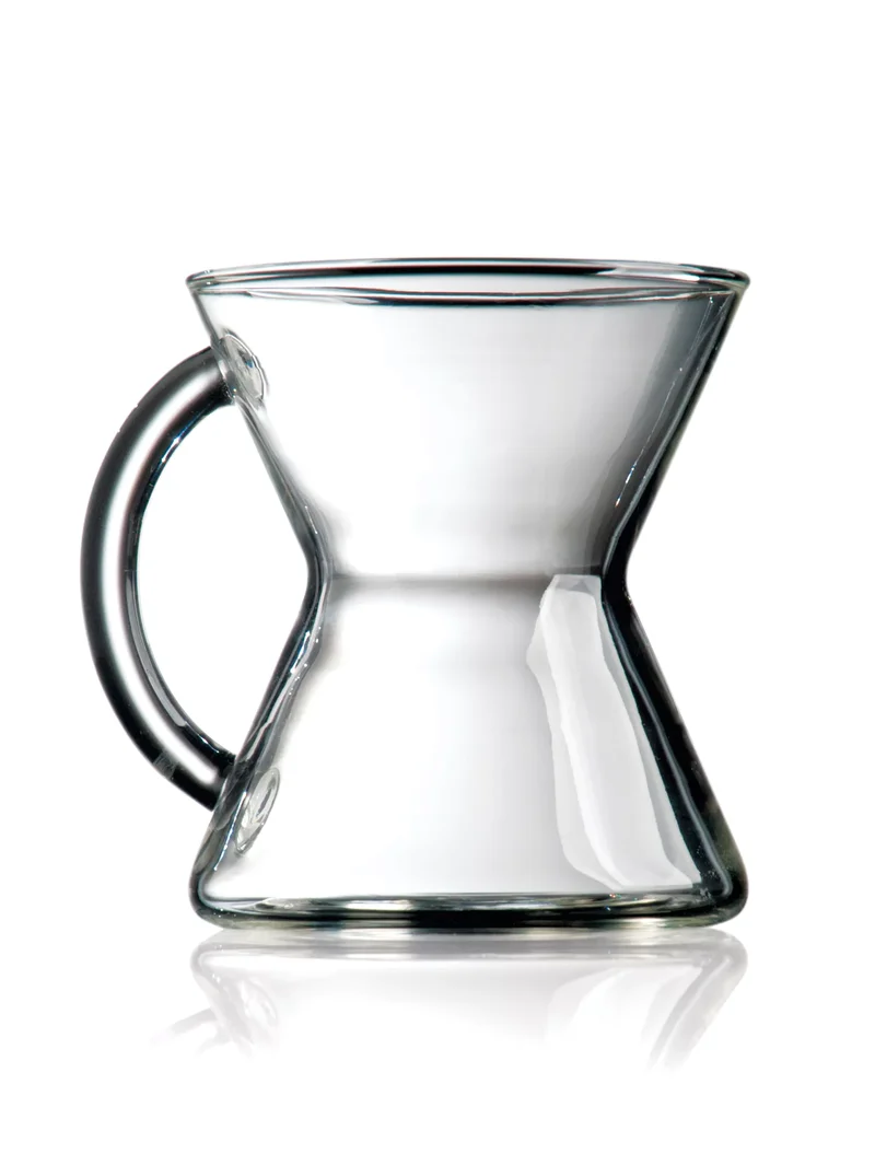 Mug en verre forme Chemex