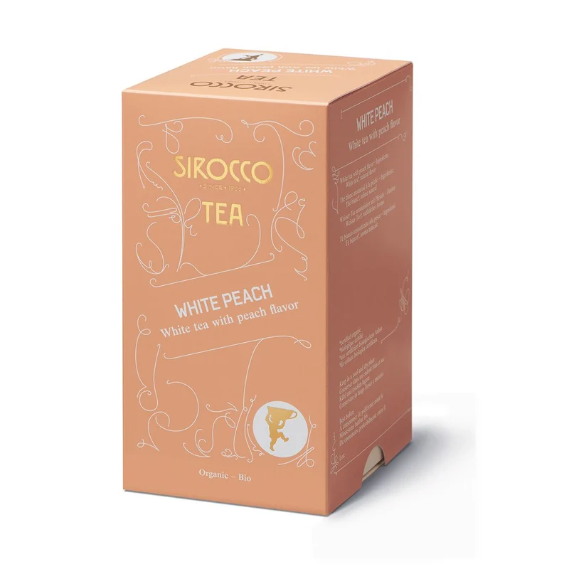 Thé Blanc White Pêche Sirocco Bio
