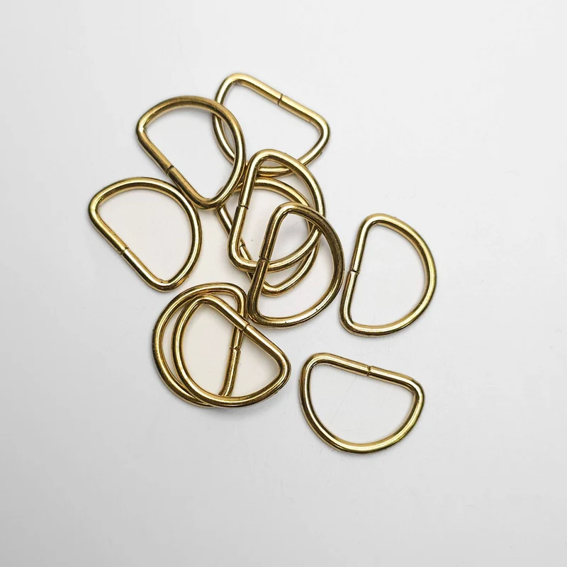 Anneaux en D métalliques | 19 mm | Paquet de 10